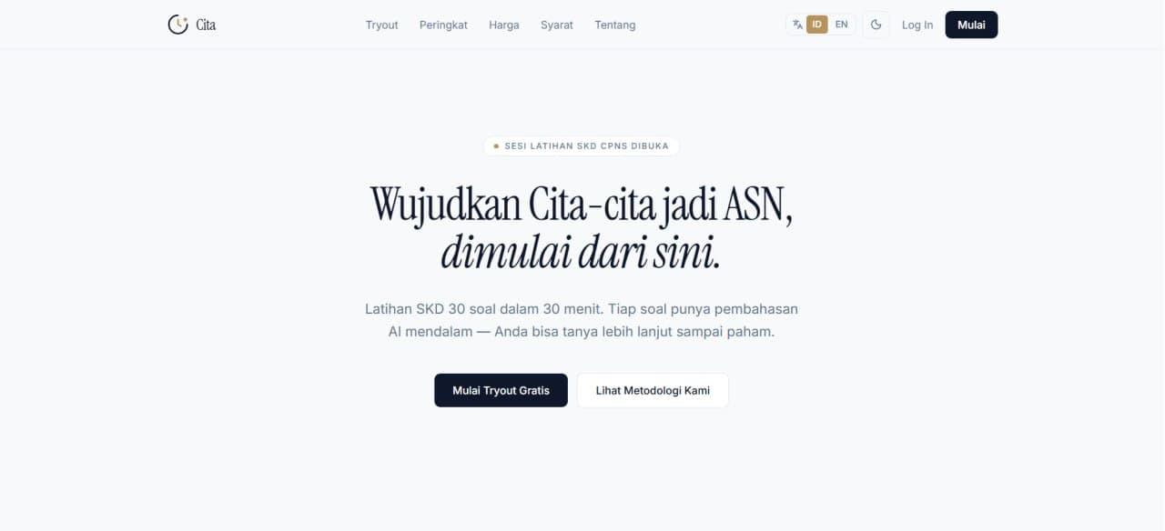 Cita screenshot